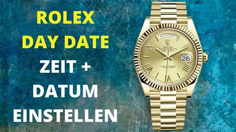 datum bei rolex einstellen|How To Set The Date and Time On a R.